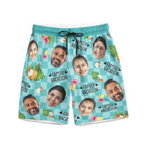 Family Vacation -  Personalized Photo Men's Beach Shorts