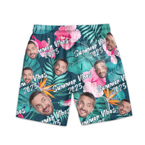 Summer Vibes - Personalized Photo Men's Beach Shorts