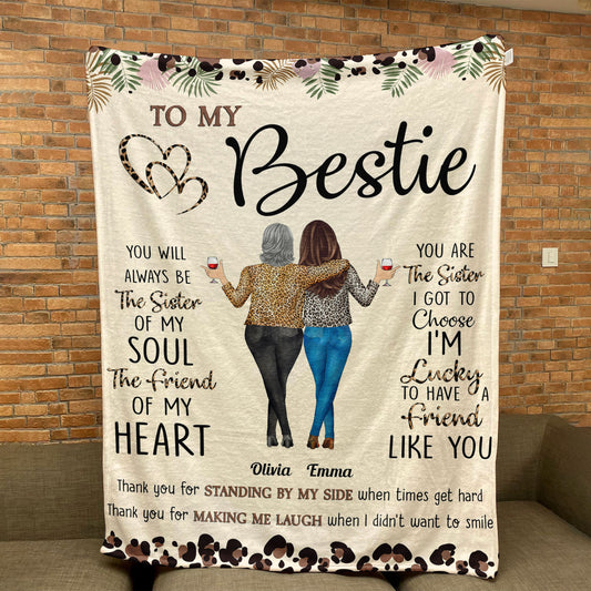 Thank You For Standing By My Side Friendship - Personalized Blanket