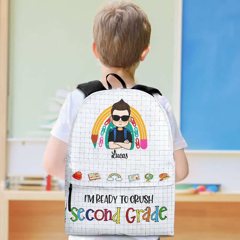 Ready To Crush School - Personalized Backpack