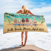 Bachelorette Party Towel - Personalized Beach Towel