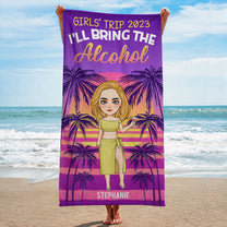 Girls' Trip 2023 - Personalized Beach Towel