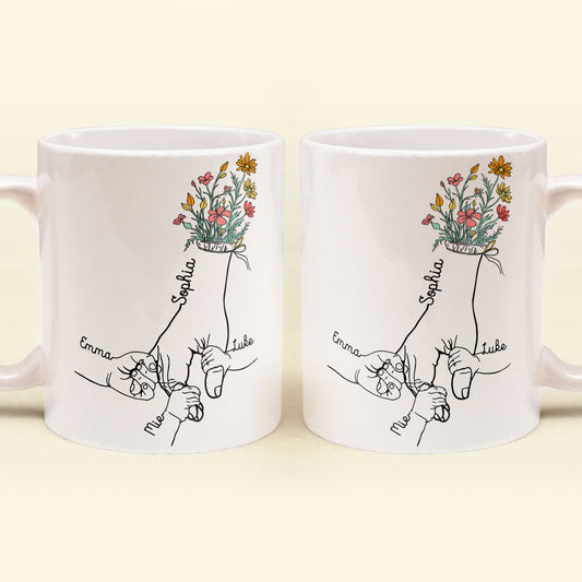 Holding Mom's Hand - Personalized Mug