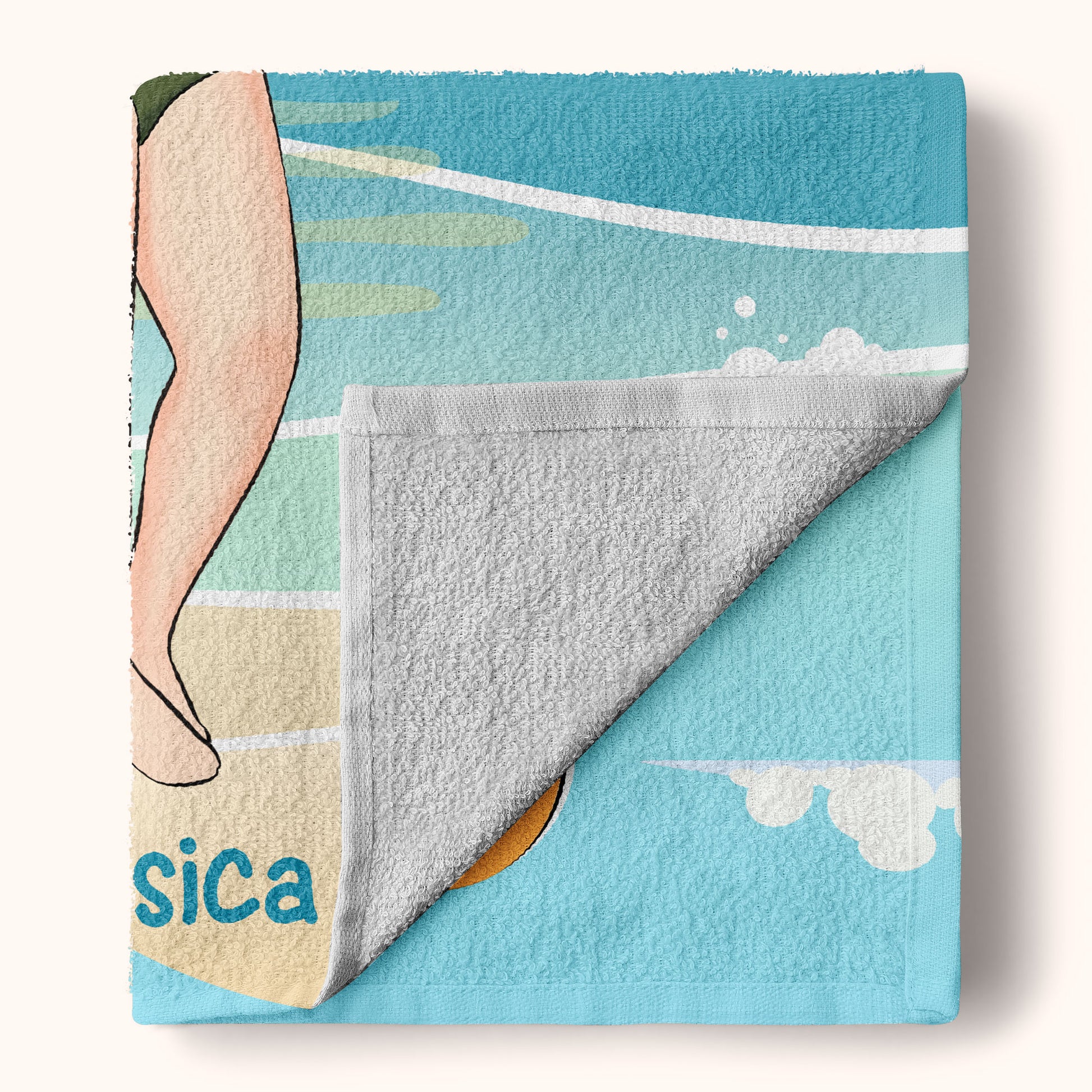 Salty Lil' Beach - Personalized Beach Towel